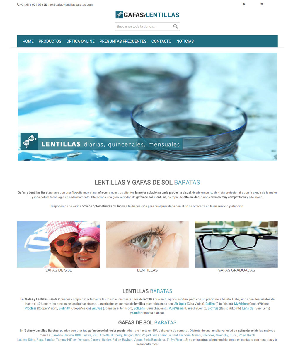 La Tienda de Gafas, Tienda Online De Gafas