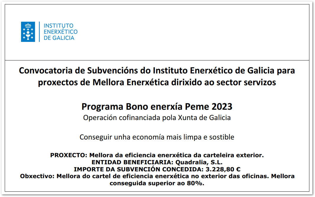 Programa Bono enerxía Peme 2023